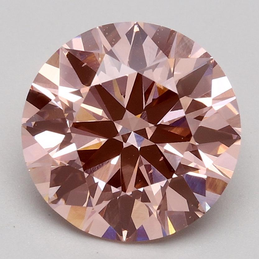 2.22 Ct. Fancy Intense Pink Round Lab Grown Diamond