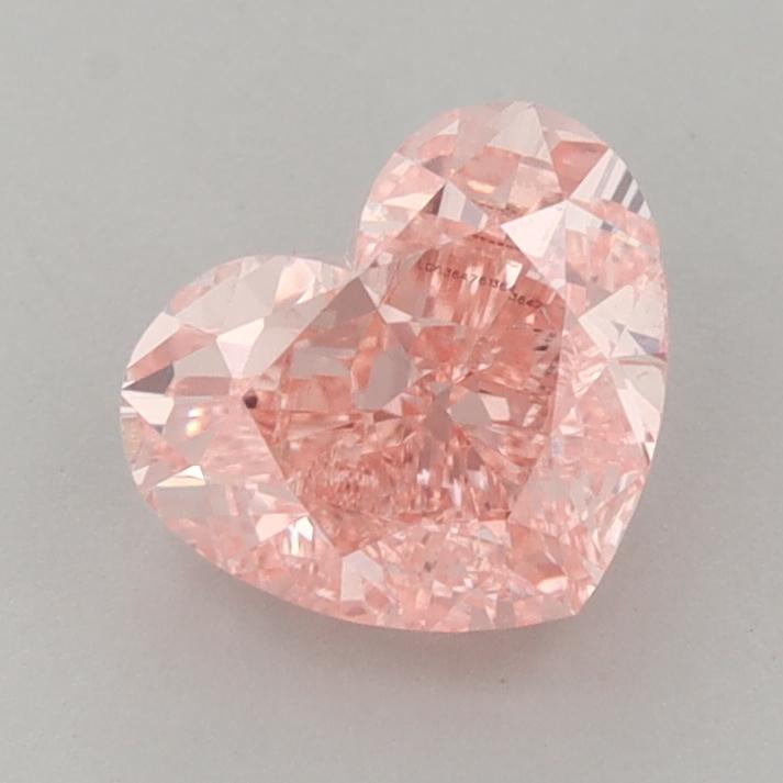 1.73 Ct. Fancy Vivid  Pink Heart Lab Grown Diamond