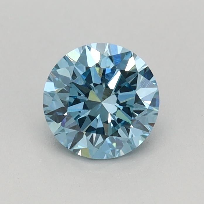 0.42 Ct. Fancy Vivid Blue Round Lab Grown Diamond
