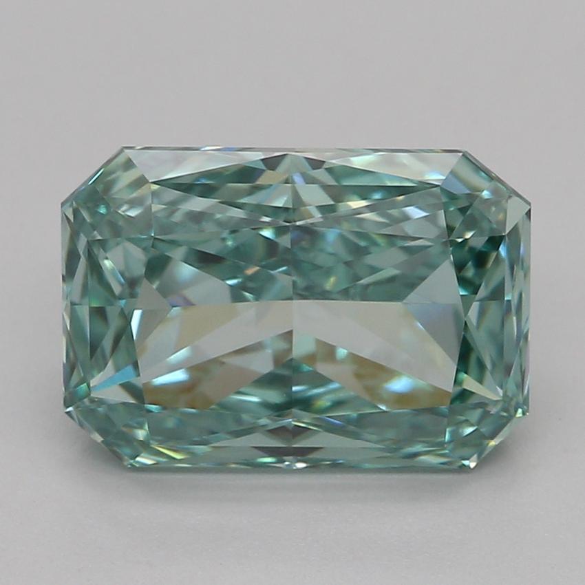 2.07 Ct. Fancy Vivid Green Radiant Lab Grown Diamond