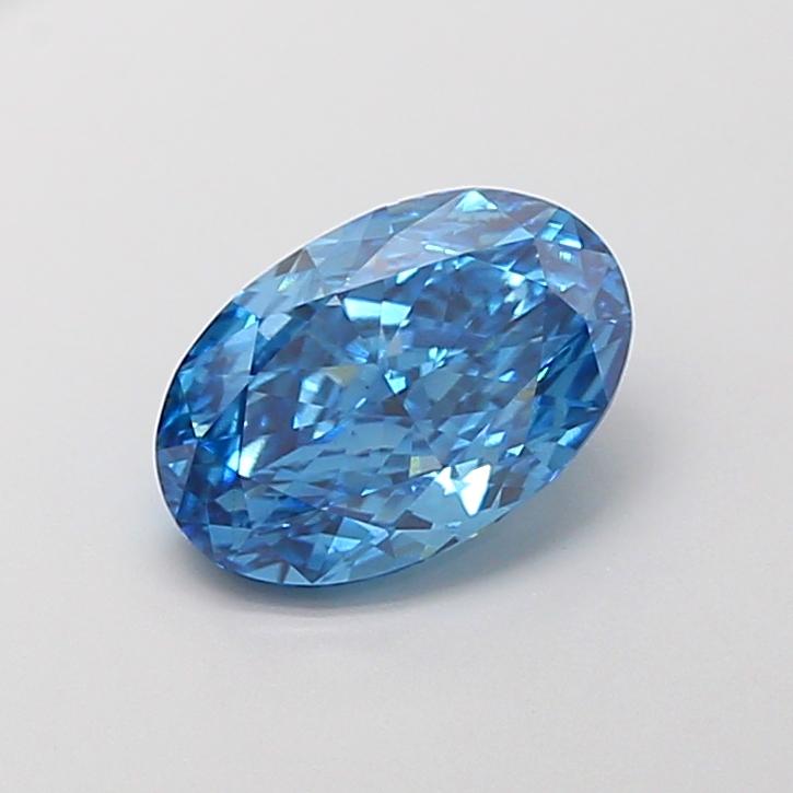2.01 Ct. Fancy Vivid Blue Oval Lab Grown Diamond
