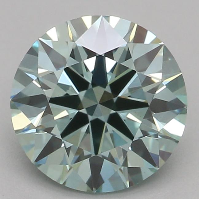 1.02 Ct. Fancy Vivid Green Round Lab Grown Diamond