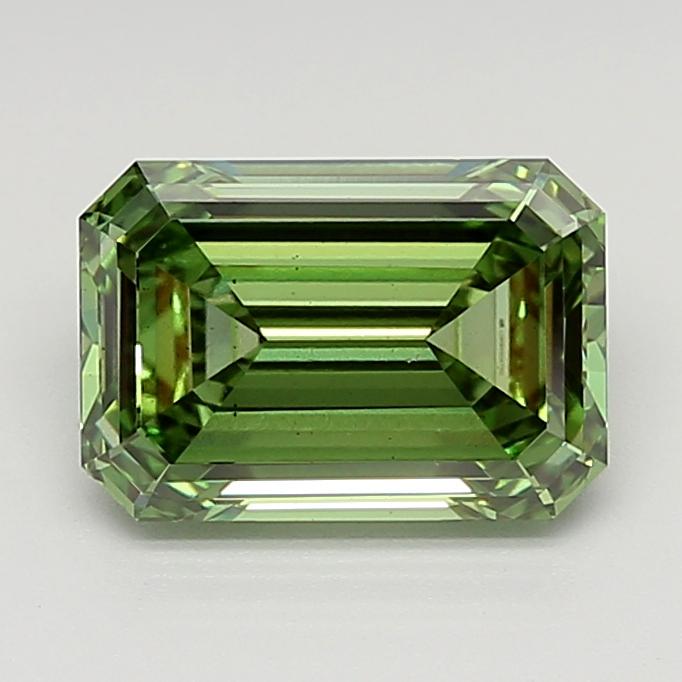 2.80 Ct. Fancy Vivid  Green Emerald Lab Grown Diamond