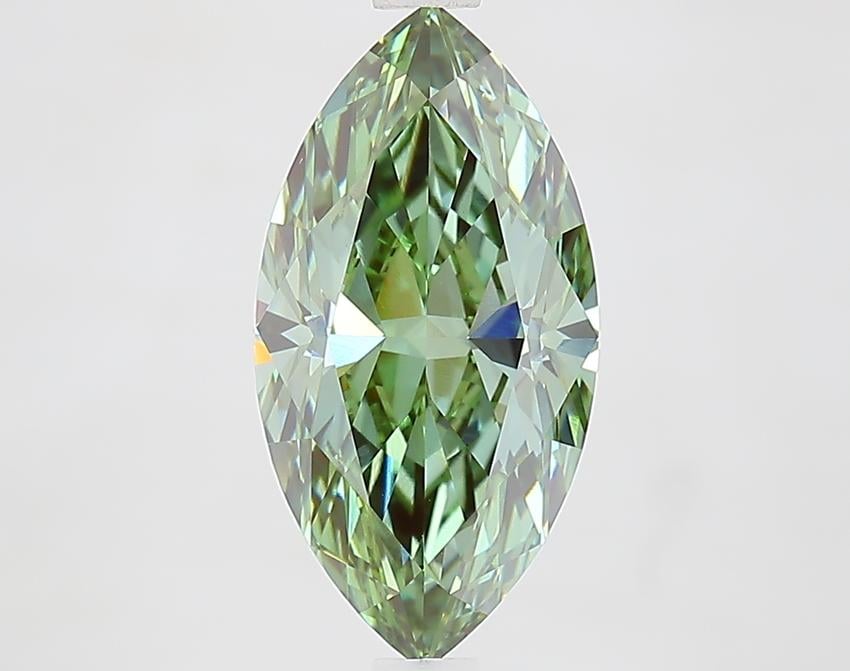 2.50 Ct. Fancy Vivid Green Marquise Lab Grown Diamond
