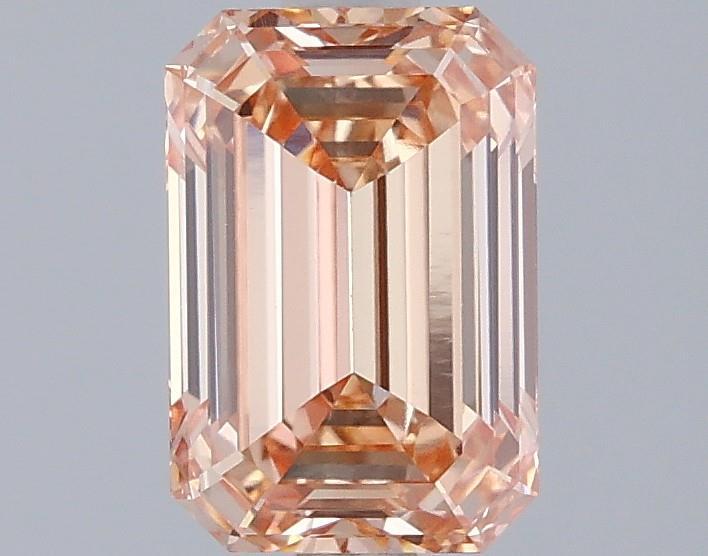 1.53 Ct. Fancy Intense Orangy Pink Emerald Lab Grown Diamond