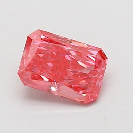 0.72 Ct. Fancy Vivid Pink Radiant Lab Grown Diamond