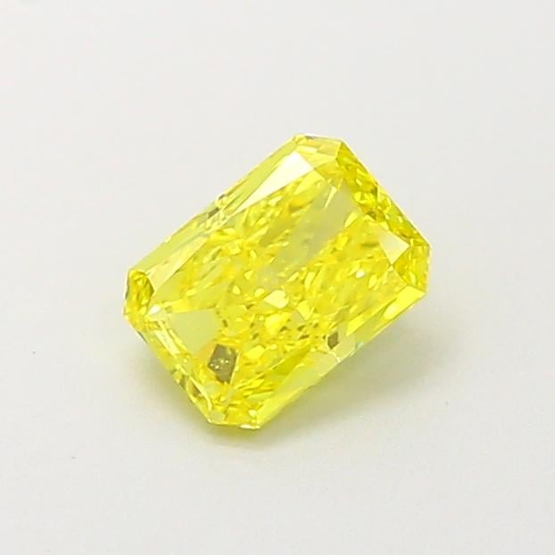 0.49 Ct. Fancy Vivid Yellow Radiant Lab Grown Diamond