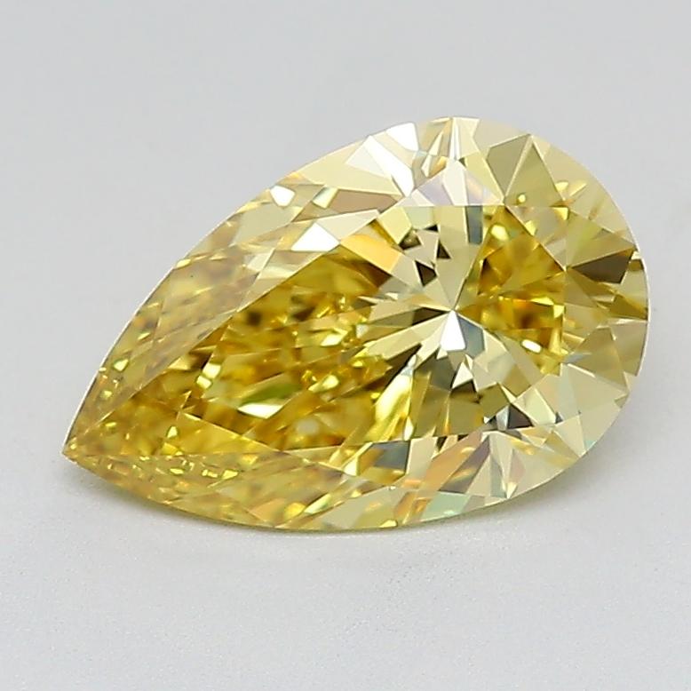 2.01 Ct. Fancy Intense  Yellow Pear Lab Grown Diamond