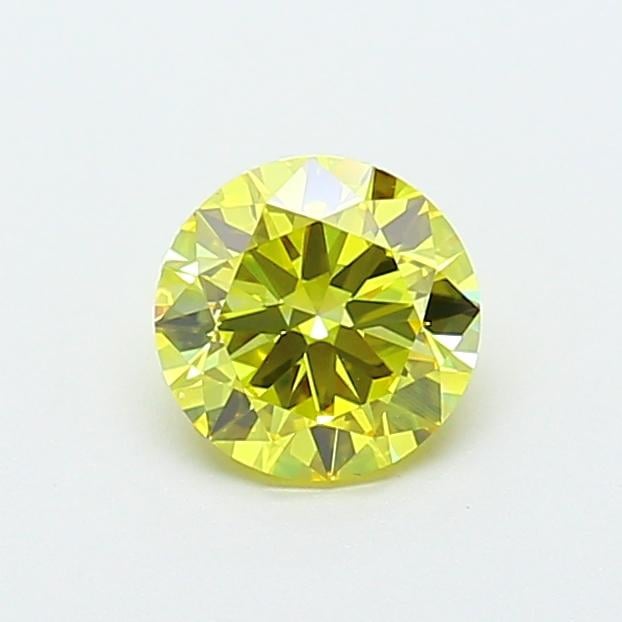 1.01 Ct. Fancy Vivid  Yellow Round Lab Grown Diamond