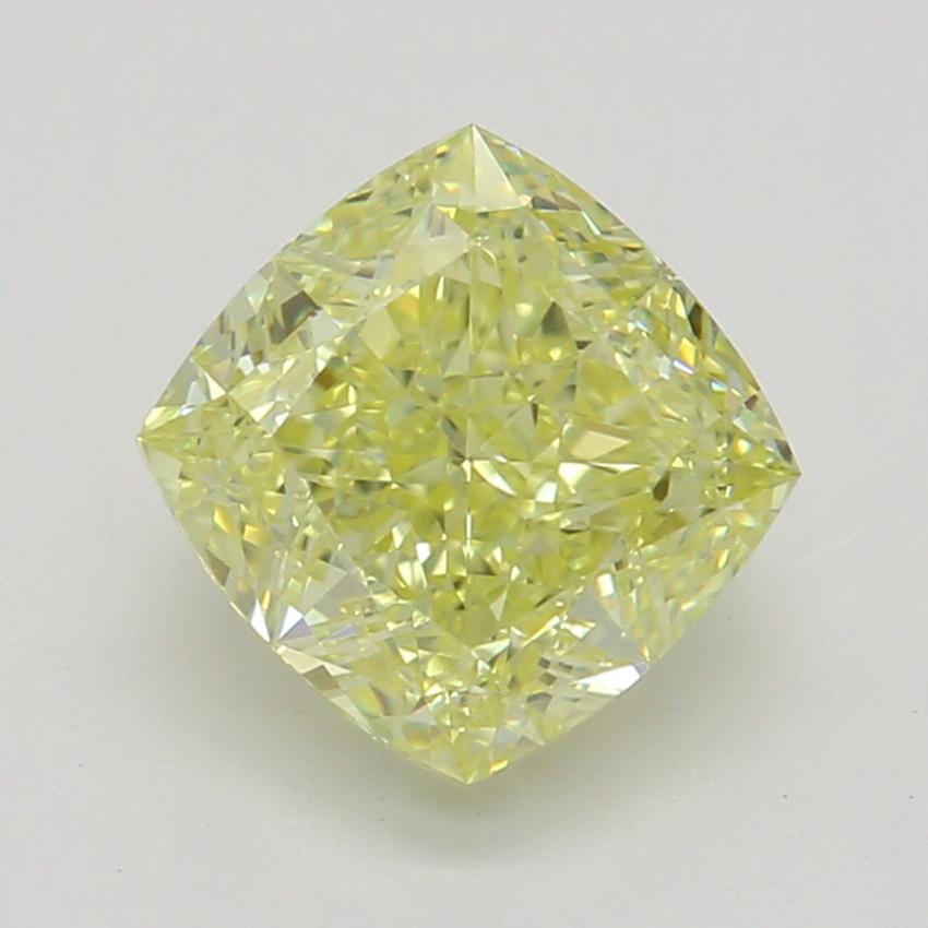 1.07 Ct. Fancy Intense Yellow Cushion Diamond