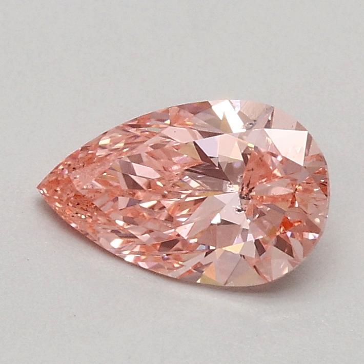 0.51 Ct. Fancy Vivid Pink Pear Lab Grown Diamond
