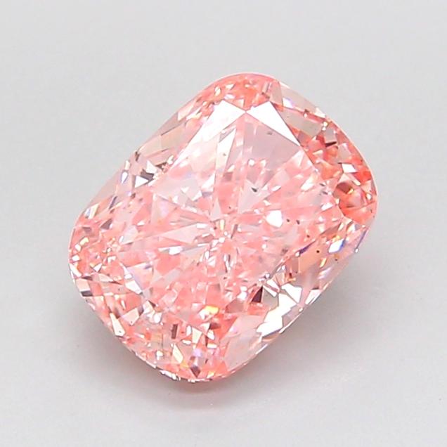 2.02 Ct. Fancy Vivid  Pink Cushion Lab Grown Diamond