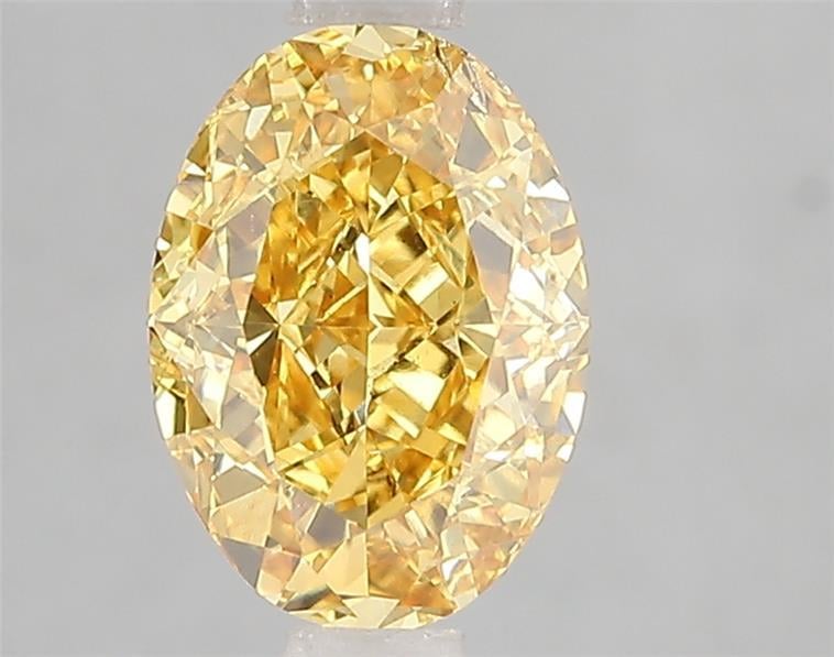 2.05 Ct. Fancy Vivid Yellow Oval Lab Grown Diamond
