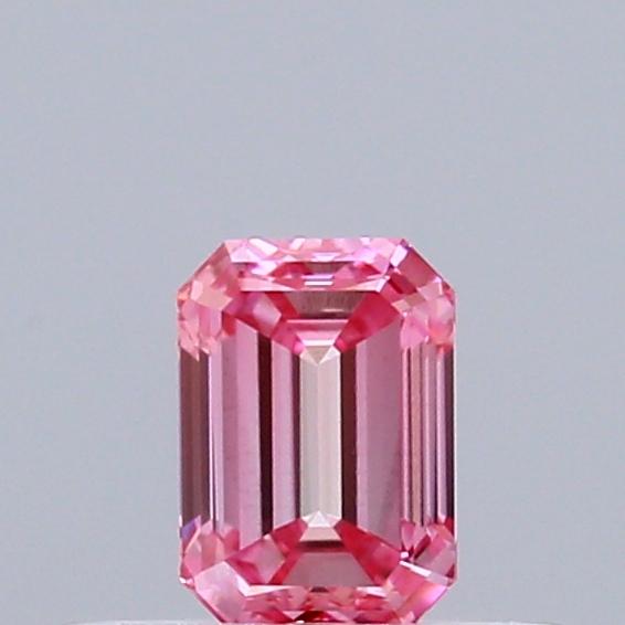 0.32 Ct. Fancy Vivid Pink Emerald Lab Grown Diamond