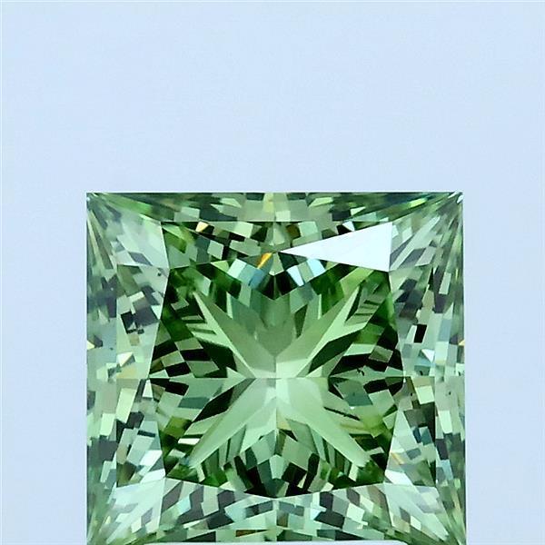 2.32 Ct. Fancy Green Princess Lab Grown Diamond