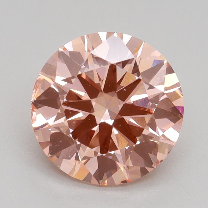 2.52 Ct. Fancy Intense Pink Round Lab Grown Diamond