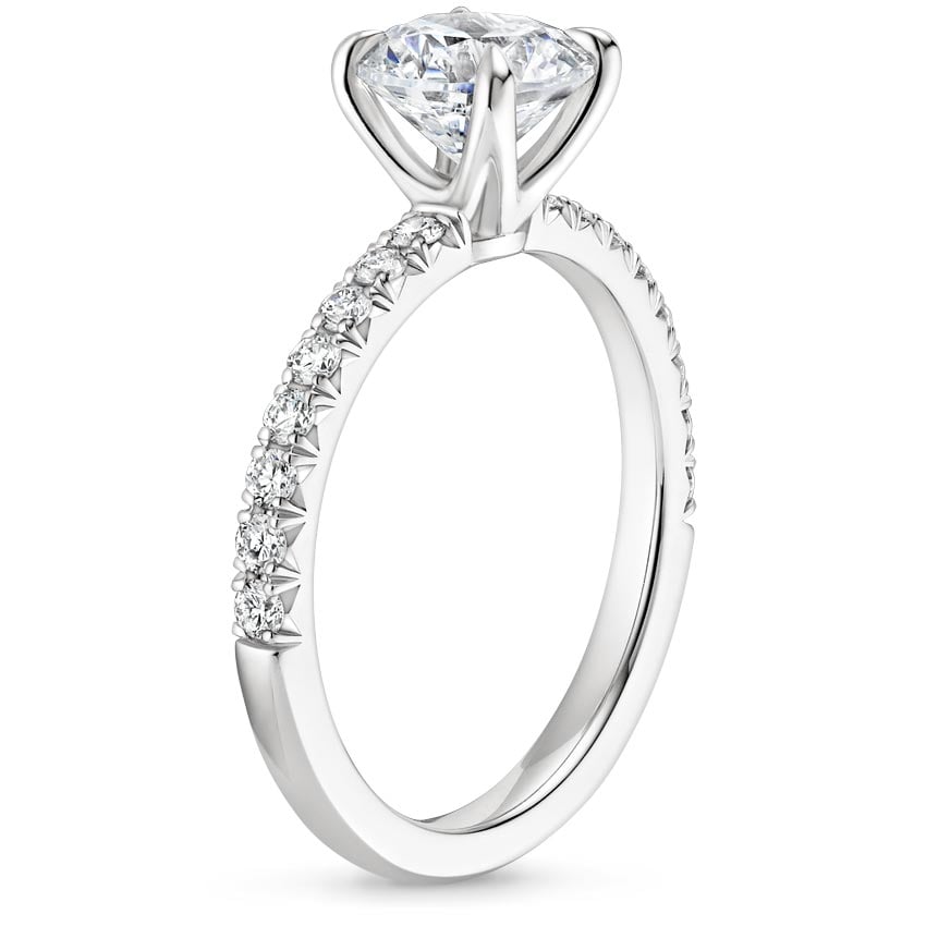18K White Gold Amelie Diamond Ring (1/3 ct. tw.), large side view