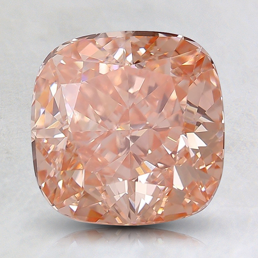 2.50 Ct. Fancy Intense Orangy Pink Cushion Lab Created Diamond | DLC2 ...