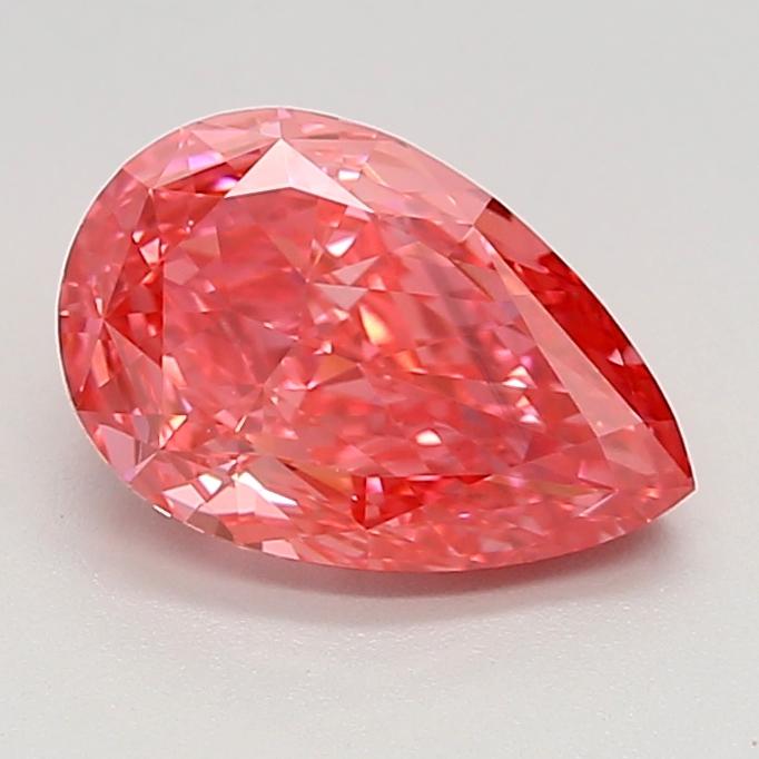 1.59 Ct. Fancy Vivid Pink Pear Lab Grown Diamond