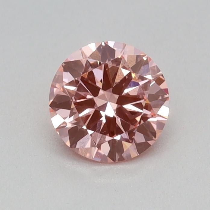 0.28 Ct. Fancy Vivid Pink Round Lab Grown Diamond
