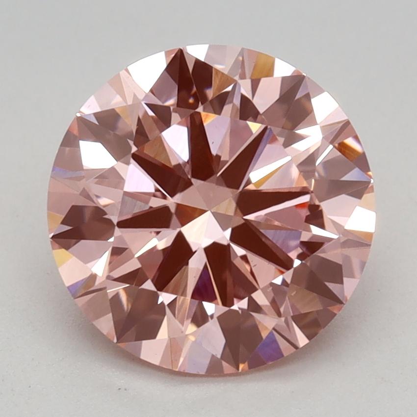 2.00 Ct. Fancy Vivid Pink Round Lab Grown Diamond