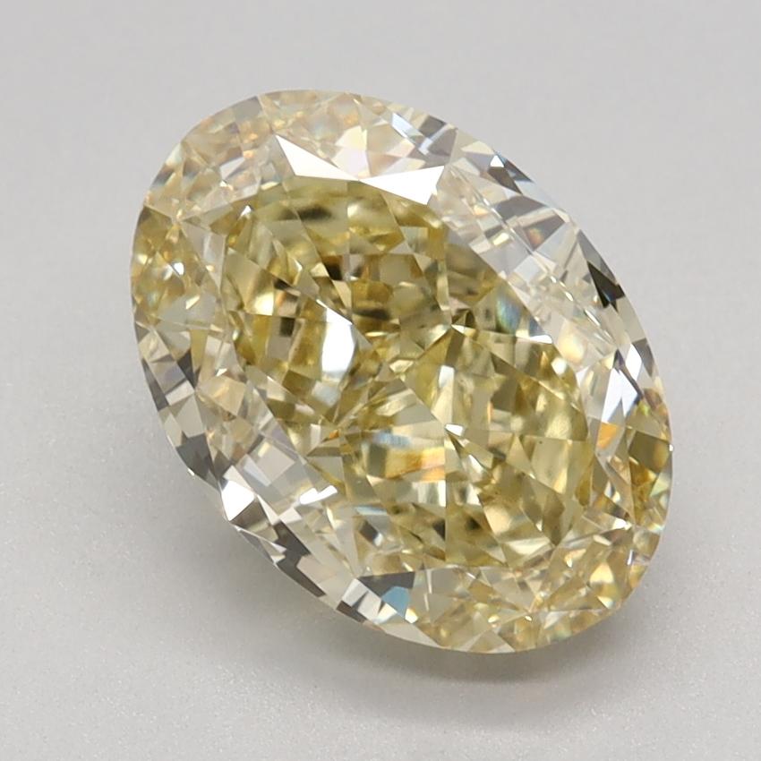 2.19 Ct. Fancy Intense Yellow Oval Lab Grown Diamond