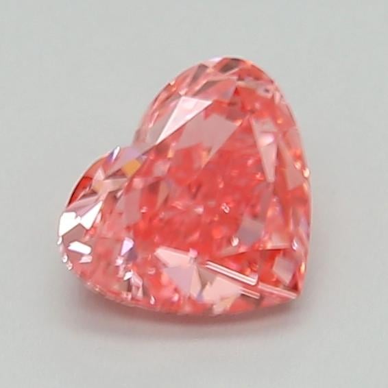 0.44 Ct. Fancy Vivid  Pink Heart Lab Grown Diamond