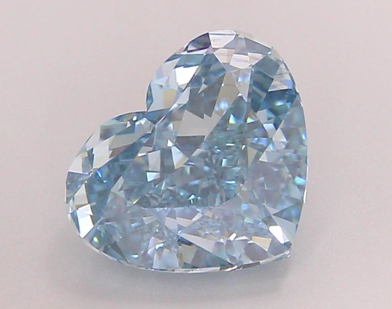 3.03 Ct. Fancy Vivid  Blue Heart Lab Grown Diamond