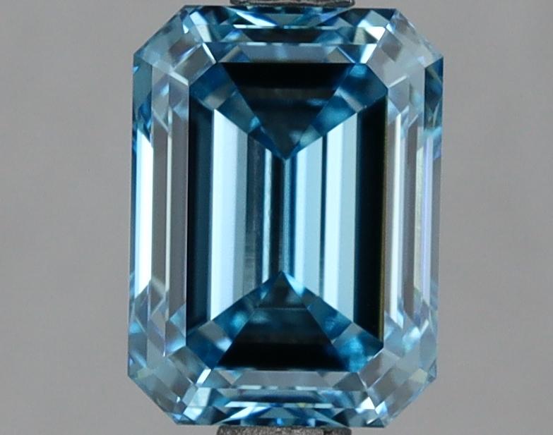 2.06 Ct. Fancy Vivid Blue Emerald Lab Grown Diamond