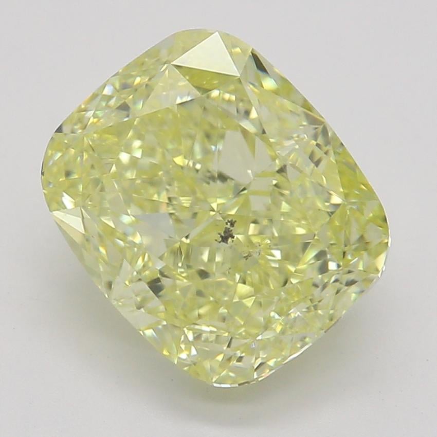 2.02 Ct. Fancy Intense Yellow Cushion Diamond