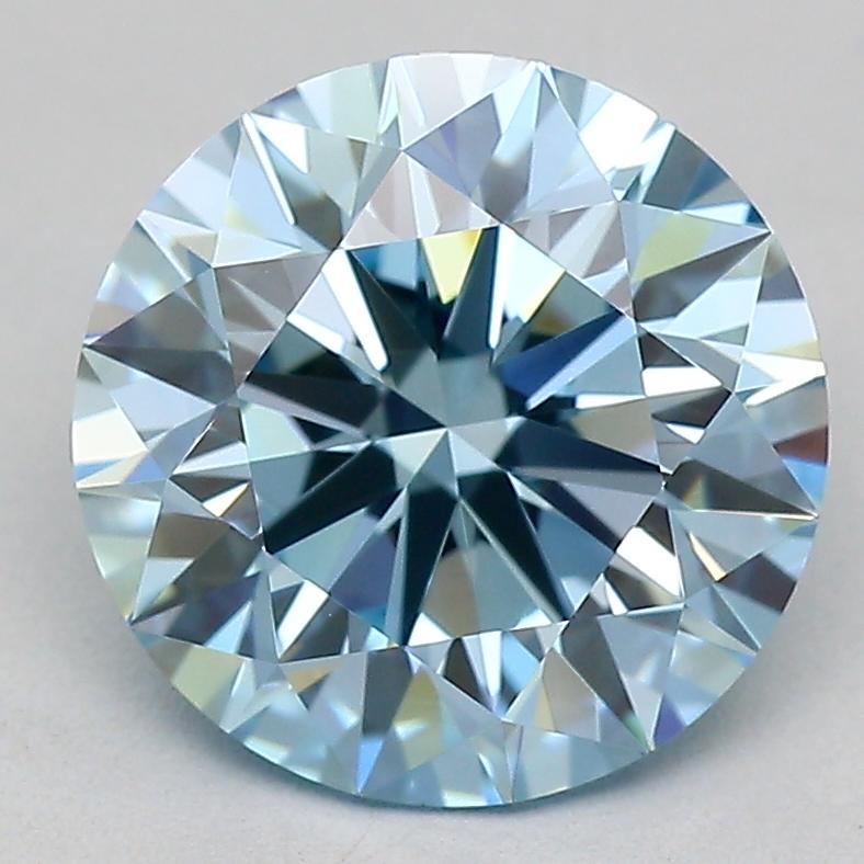 2.03 Ct. Fancy Vivid  Blue Round Lab Grown Diamond