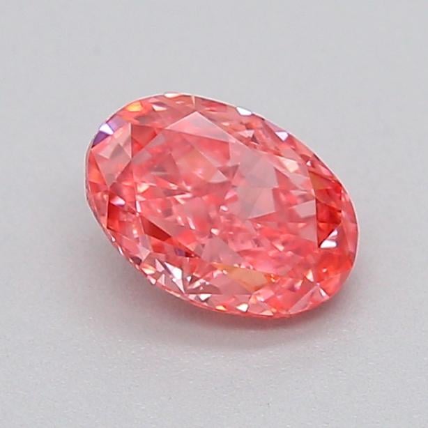 0.32 Ct. Fancy Vivid  Pink Oval Lab Grown Diamond