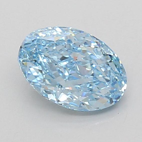 1.10 Ct. Fancy Vivid Blue Oval Lab Grown Diamond