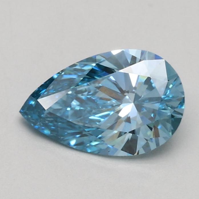 0.54 Ct. Fancy Vivid Blue Pear Lab Grown Diamond