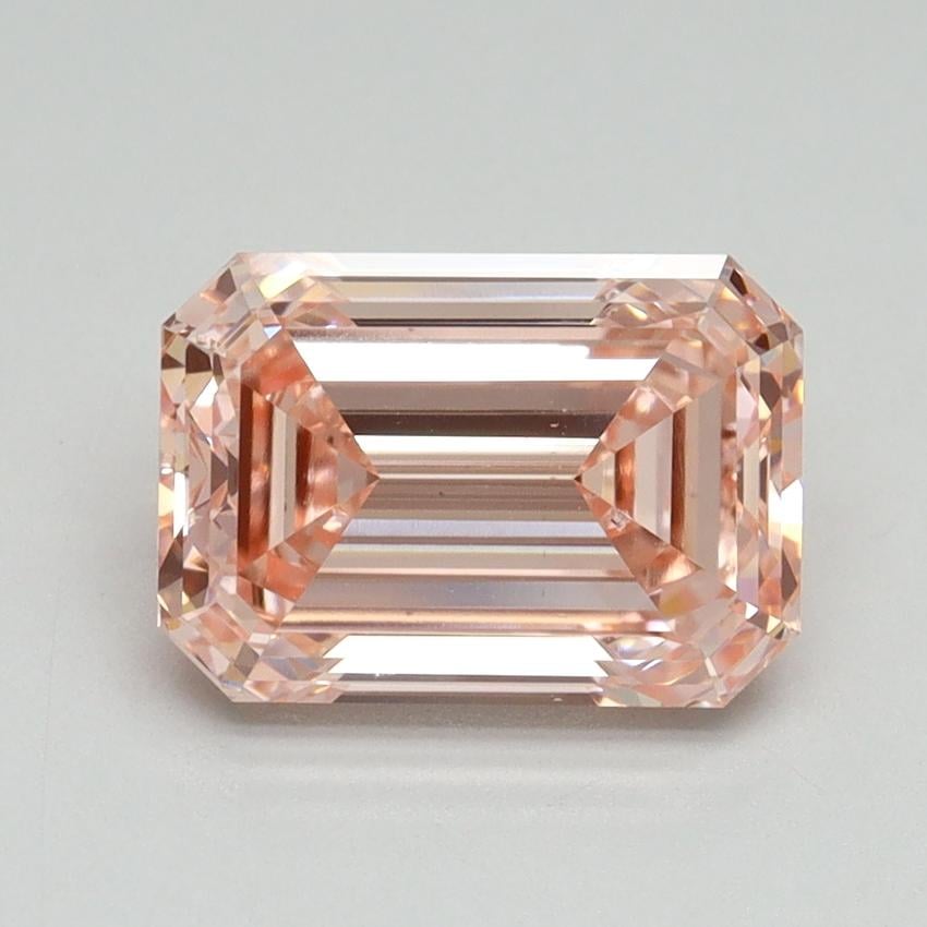 2.57 Ct. Fancy Vivid Pink Emerald Lab Grown Diamond
