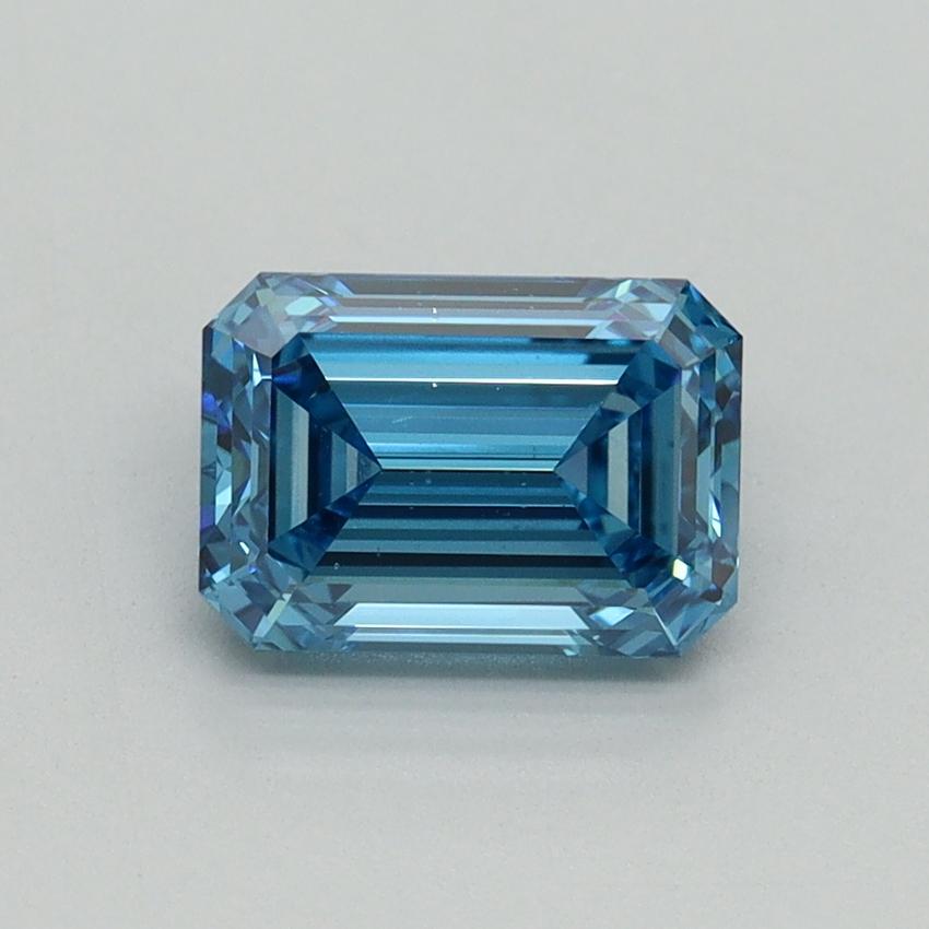 1.46 Ct. Fancy Vivid Blue Emerald Lab Grown Diamond