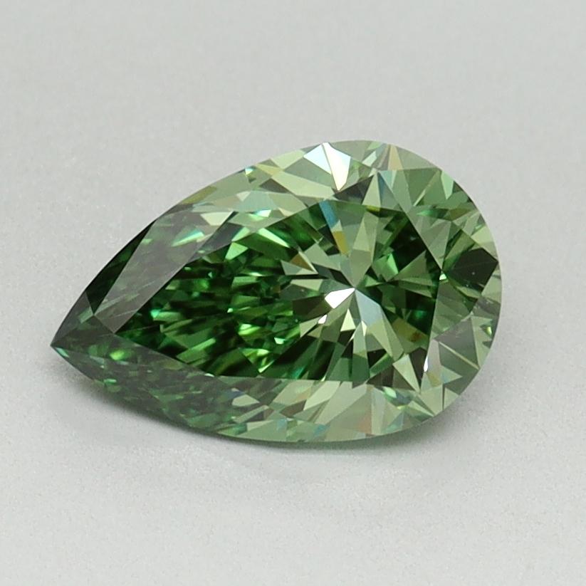 1.03 Ct. Fancy Vivid Green Pear Lab Grown Diamond