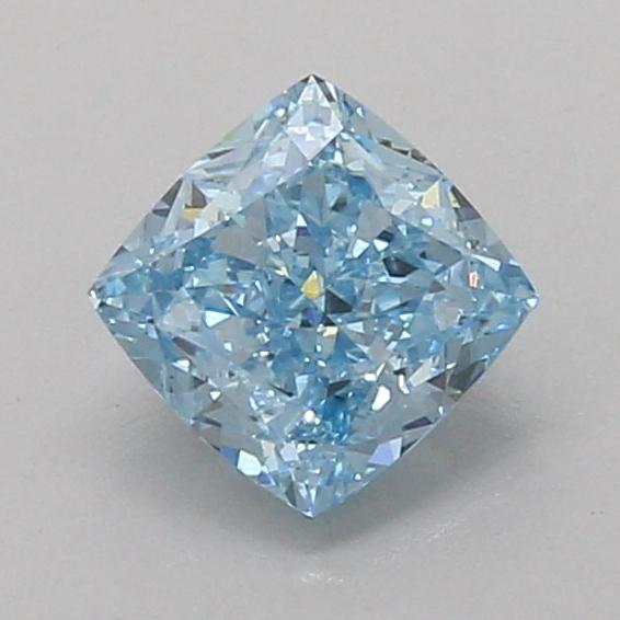 1.10 Ct. Fancy Vivid Blue Cushion Lab Grown Diamond