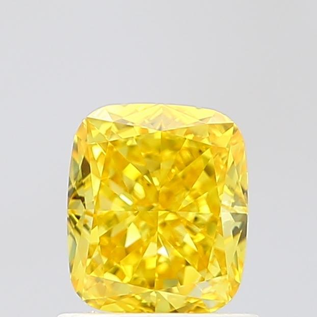 1.11 Ct. Fancy Vivid Yellow Cushion Lab Grown Diamond