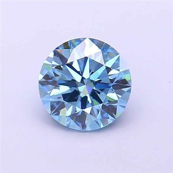 1.19 Ct. Fancy Vivid Blue Round Lab Grown Diamond