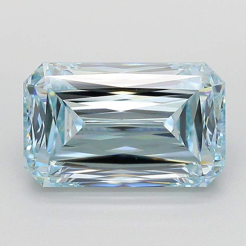 5.04 Ct. Fancy Blue Green Radiant Lab Grown Diamond