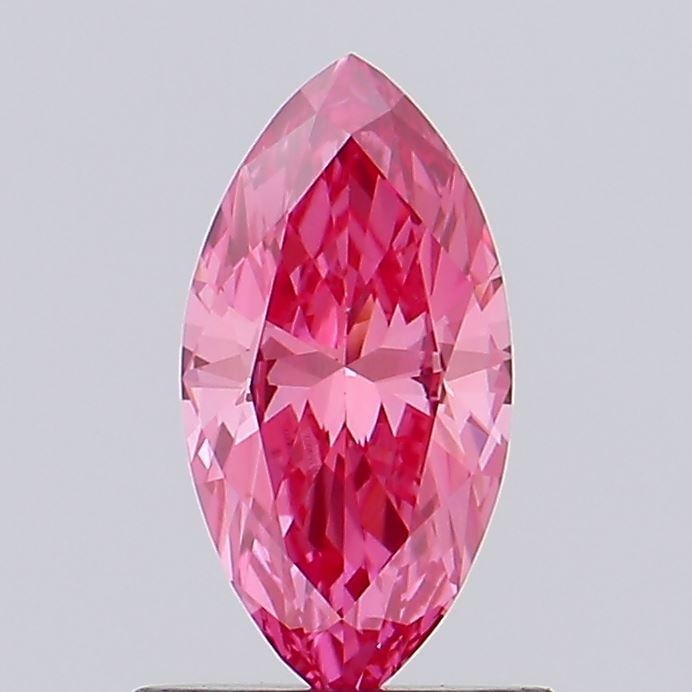 0.71 Ct. Fancy Vivid Pink Marquise Lab Grown Diamond