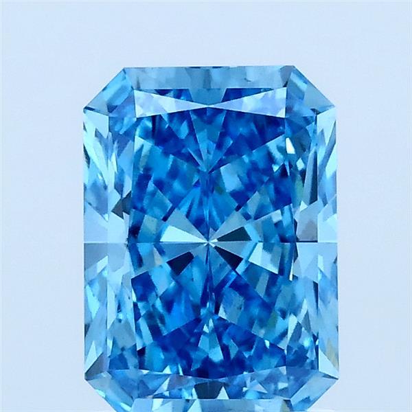 1.50 Ct. Fancy Vivid Blue Radiant Lab Grown Diamond