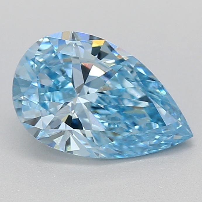 0.63 Ct. Fancy Vivid Blue Pear Lab Grown Diamond