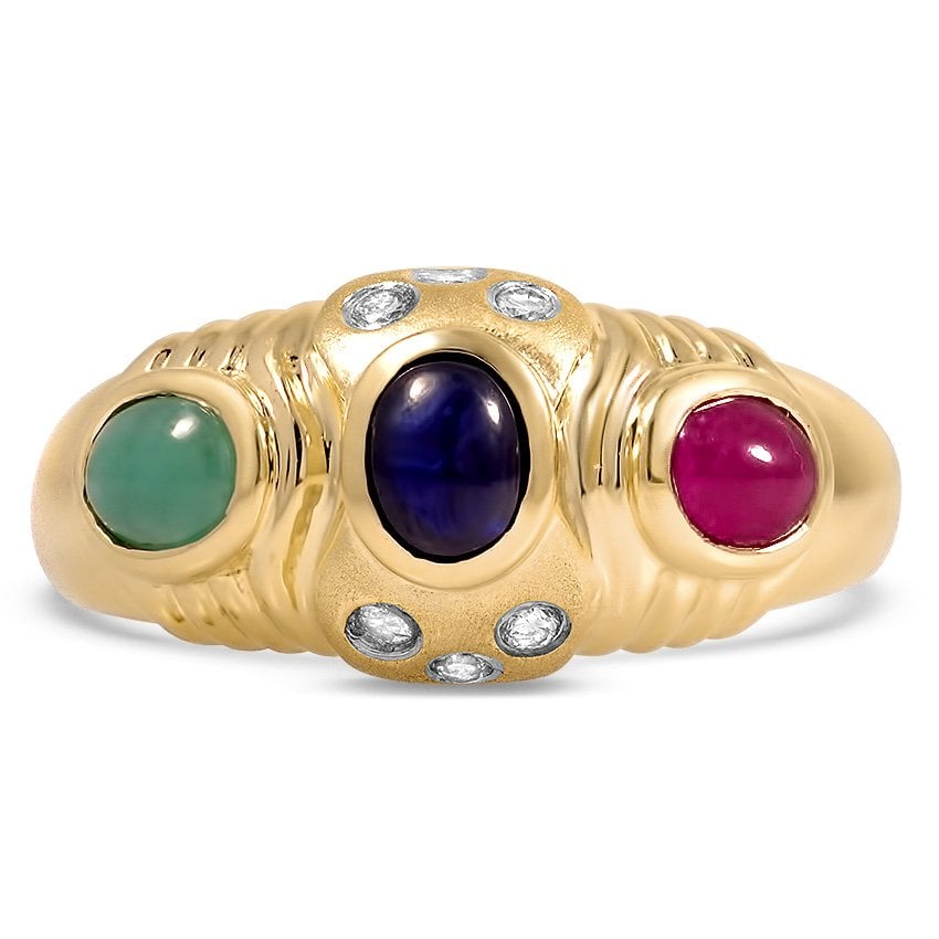 Retro Sapphire Cocktail Ring Galway Brilliant Earth