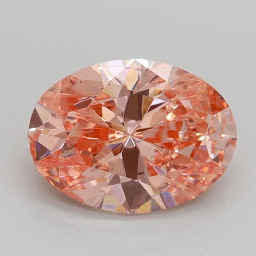 1.70 Ct. Fancy Vivid Pink Oval Lab Grown Diamond