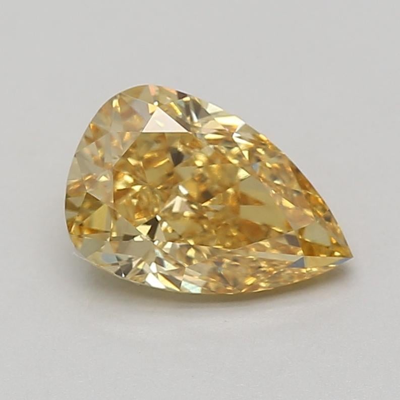 2.02 Ct. Fancy Vivid Yellow Pear Lab Grown Diamond