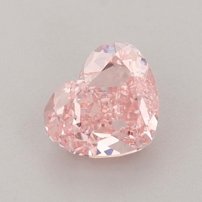 0.88 Ct. Fancy Vivid  Pink Heart Lab Grown Diamond