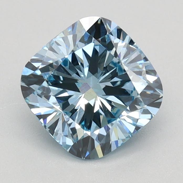 1.06 Ct. Fancy Intense Blue Cushion Lab Grown Diamond
