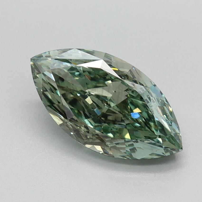 1.24 Ct. Fancy Vivid Green Marquise Lab Grown Diamond